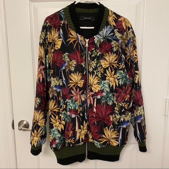 Zara Floral Print Bomber - Picture 8 of 10